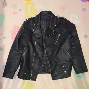 Men's Pleather Biker Jacket International I.N.C